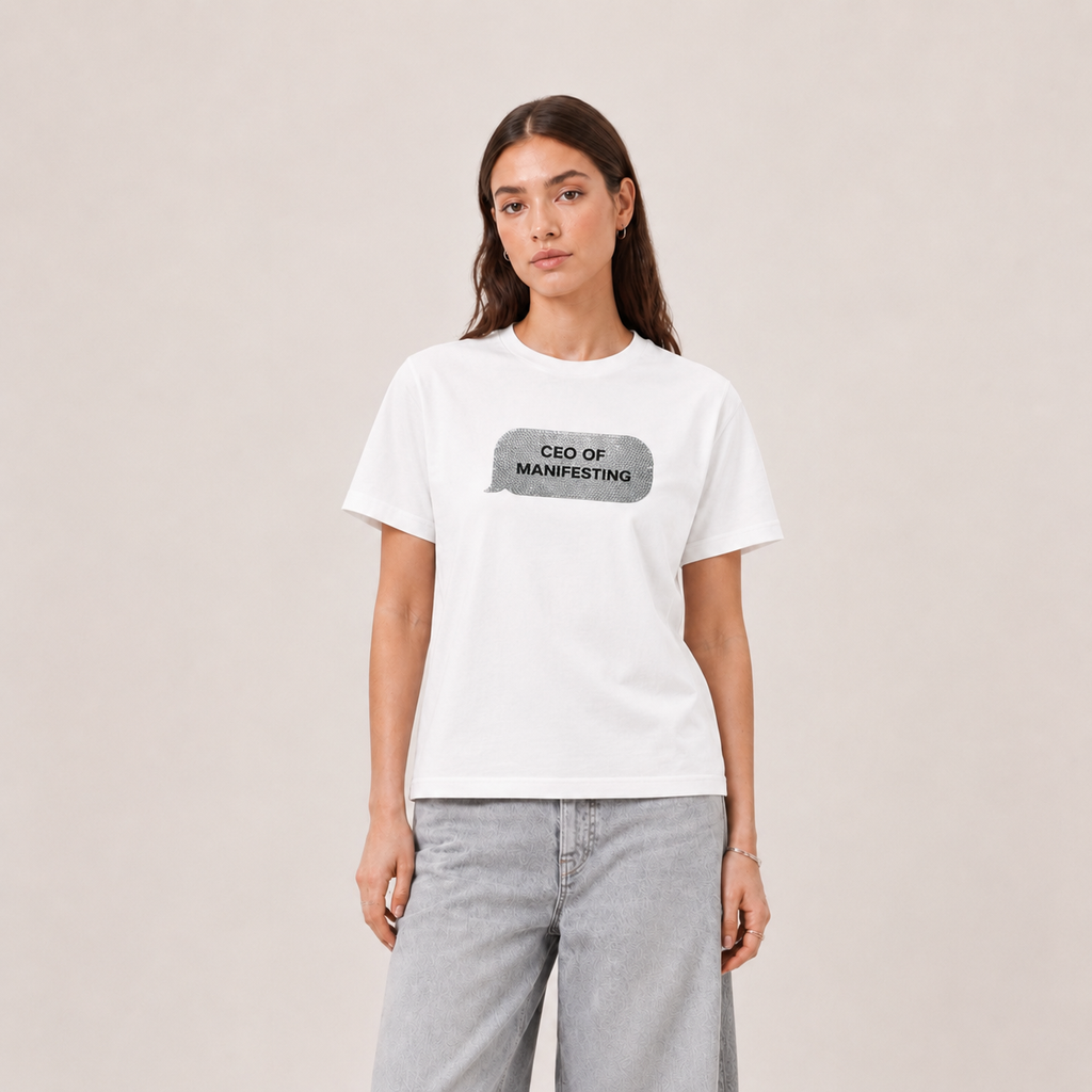 CEO of Manifesting White Tee