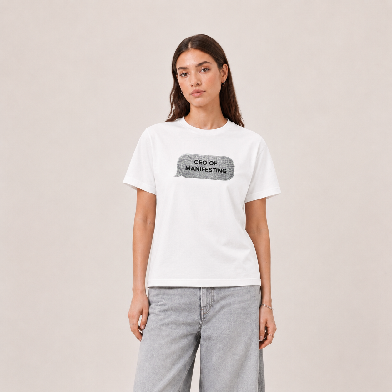 CEO of Manifesting White Tee