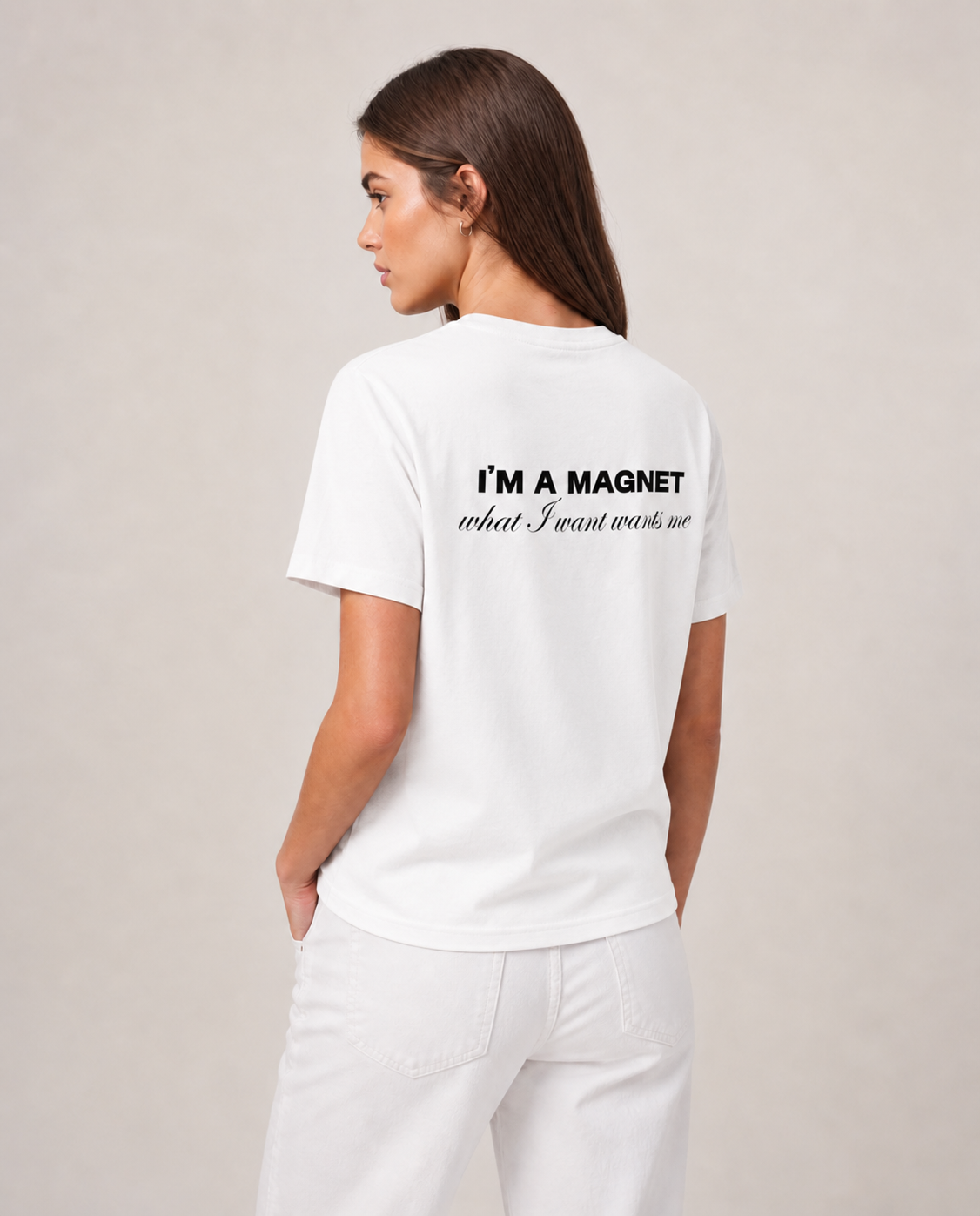 I'm a Magnet White Tee
